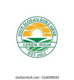 farm logo , agriculture logo vector