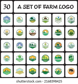 farm logo , agriculture logo vector