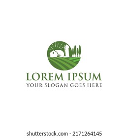 farm logo , agriculture logo vector