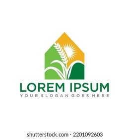 farm logo , agriculture logo vector