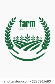 farm logo, agriculture vintage logo