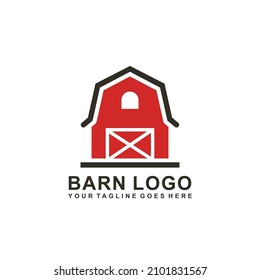 Farm logo. Barn logo design vector illustration
