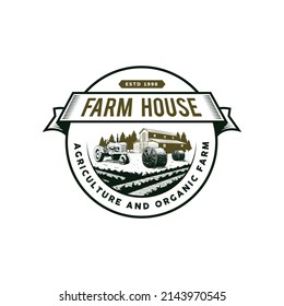 farm logo concept for badge or others
