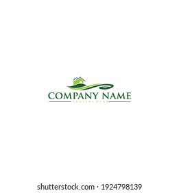 Logo-Konzept der Farm mit einfachem und elegantem Design