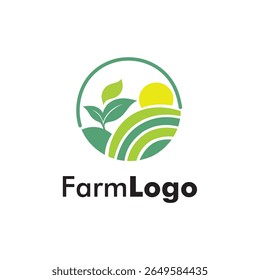 Logotipo da fazenda design criativo e logotipo da fazenda ilustração de design simples e plano de luxo