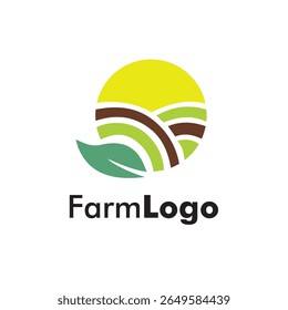 Logotipo da fazenda design criativo e logotipo da fazenda ilustração de design simples e plano de luxo