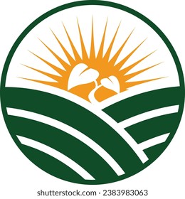 Icono de diseño de logotipo de granja