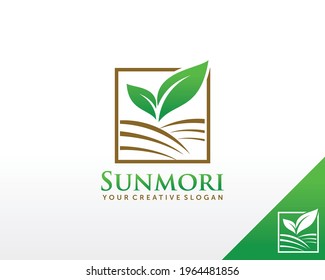 Farm Logo design. Tea Logo design vector