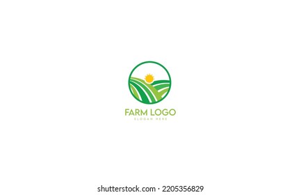 Farm Logo Design Template, Natural, Agriculture, Farming Logo Vector Template