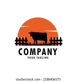 farm logo design template vector illustration