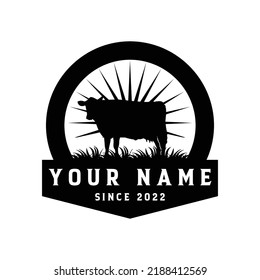 farm logo design template vector illustration