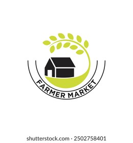 Farm logo design vector with modern unique style