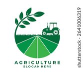 Farm logo design vector template. Agriculture logo design vector. Farmer logo design vector