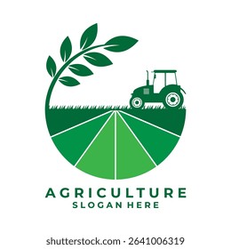 Farm logo design vector template. Agriculture logo design vector. Farmer logo design vector