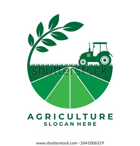 Farm logo design vector template. Agriculture logo design vector. Farmer logo design vector