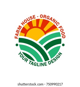 farm logo emblem white background