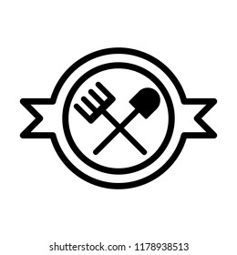 Farm Logo. Farming Icon. Agriculture Symbol. Vector Eps 08.