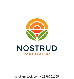 Farm logo and icon design vector.