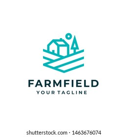 Farm logo and icon design vector.