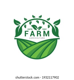 Farm logo icon vector template. Simple design farm logo.