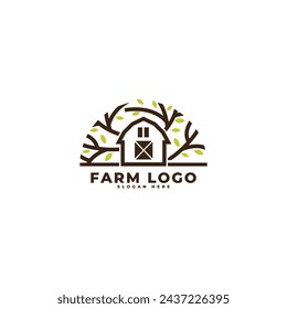 Farm logo icon vector template.