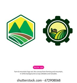 farm logo. industrial logo template.