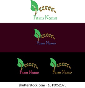 Agrarlogo - Agrarlogo mit Blattvorlage 