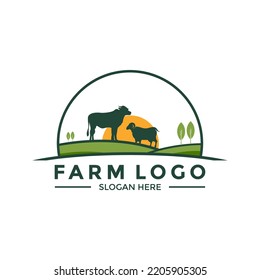 Farm Logo Livestock Logo Icon Vector Stock Vector (Royalty Free ...