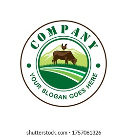 farm logo , natural logo vector