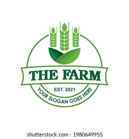 farm logo , nature logo vector