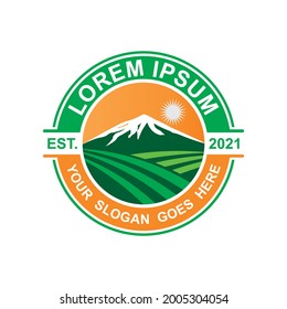 farm logo , nature logo vector