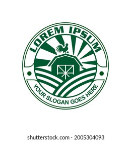 farm logo , nature logo vector