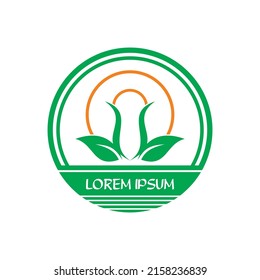 farm logo , nature logo vector