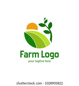 Farm Logo Design Concept Minimalis Stock Vector (Royalty Free ...