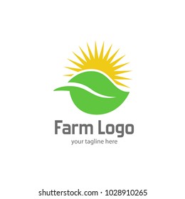 Farm Logo Organic Product Sign Logo Stock Vector (Royalty Free ...