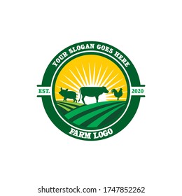 FARM LOGO , RANCH LOGO VECTOR