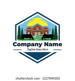 farm logo, sample company logo, a simple vector design