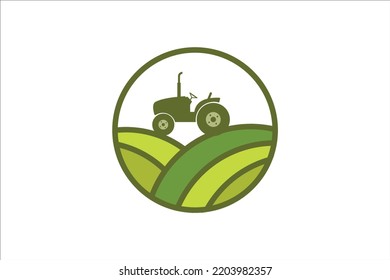 Ilustración de vectores de diseño de plantillas de logotipo de granja