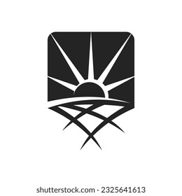 farm logo template. Icon Illustration Brand Identity. Isolated and flat illustration. Vector graphic
