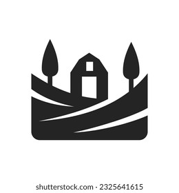 farm logo template. Icon Illustration Brand Identity. Isolated and flat illustration. Vector graphic