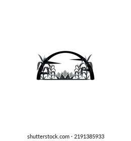 farm logo template. Organic product sticker. Farmers Market emblem