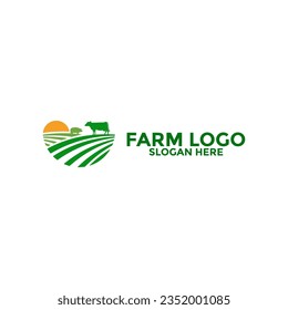 Farm logo vector, Creative Agriculture and Farm animal logo icon template