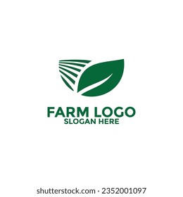 Agrarlogo, Vektorgrafik, Symbol für das Logo der Kreativfarm-Symbol, Vorlage