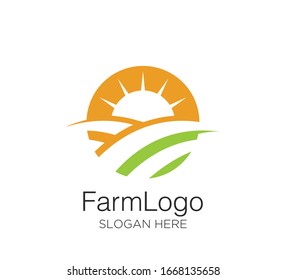 Farm logo vector design template