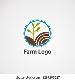 farm logo vector, icon, element