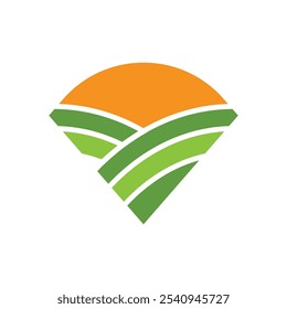 Ilustração de Modelo de Ícone de Vetor de Logotipo de Farm