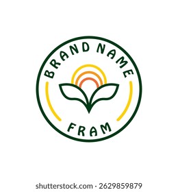  ilustração do vetor do logotipo da fazenda, ilustração do vetor do logotipo da agricultura