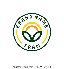  ilustração do vetor do logotipo da fazenda, ilustração do vetor do logotipo da agricultura