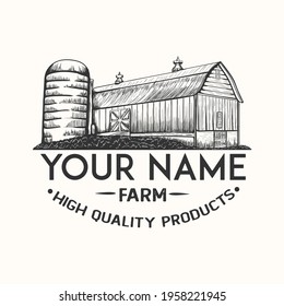Farm Logo Vector Illustrator Design