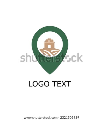 Farm Map Logo icon Design
